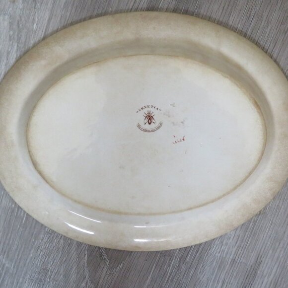 Antique COPELAND Spode 'Venetia' Platter Oval 13.25" L (DK697) - Picture 14 of 14
